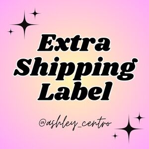Please purchase an extra shipping label 🩷 Read👇🏼